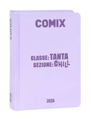 Diario 16 Mesi 2025/26 Comix Mini Classe: Tanta Sezione: Chill Lilla
