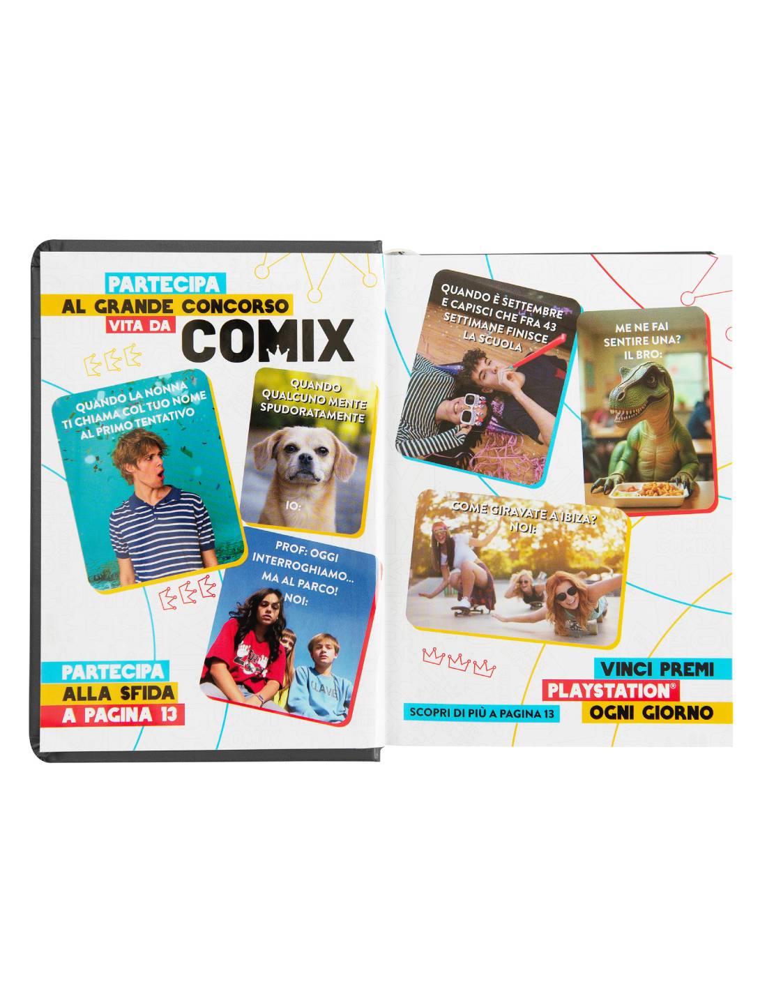 Diario 16 Mesi Comix Mignon 2025/26 La Matematica Mi Piace Ma Preferisco Non Parlarne Nero E Argento