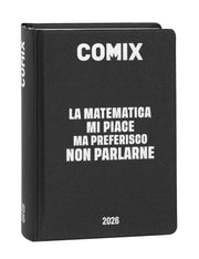 Diario 16 Mesi Comix Mignon 2025/26 La Matematica Mi Piace Ma Preferisco Non Parlarne Nero E Argento