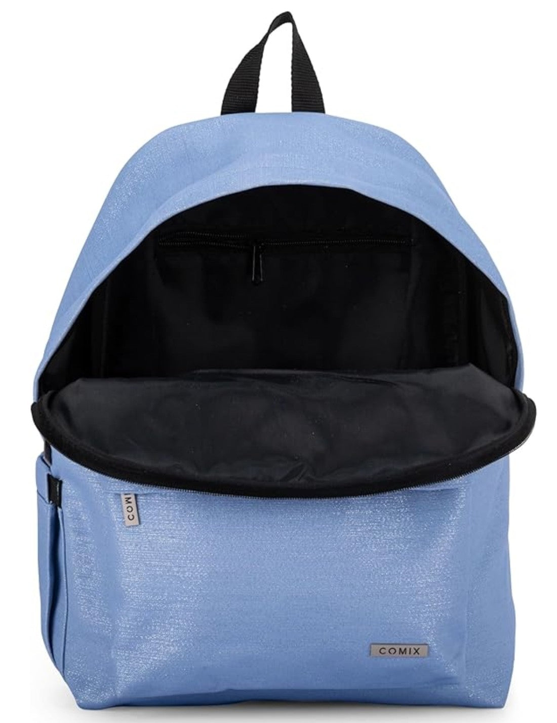 Zaino Scuola Americano Comix Lurex Azzurro