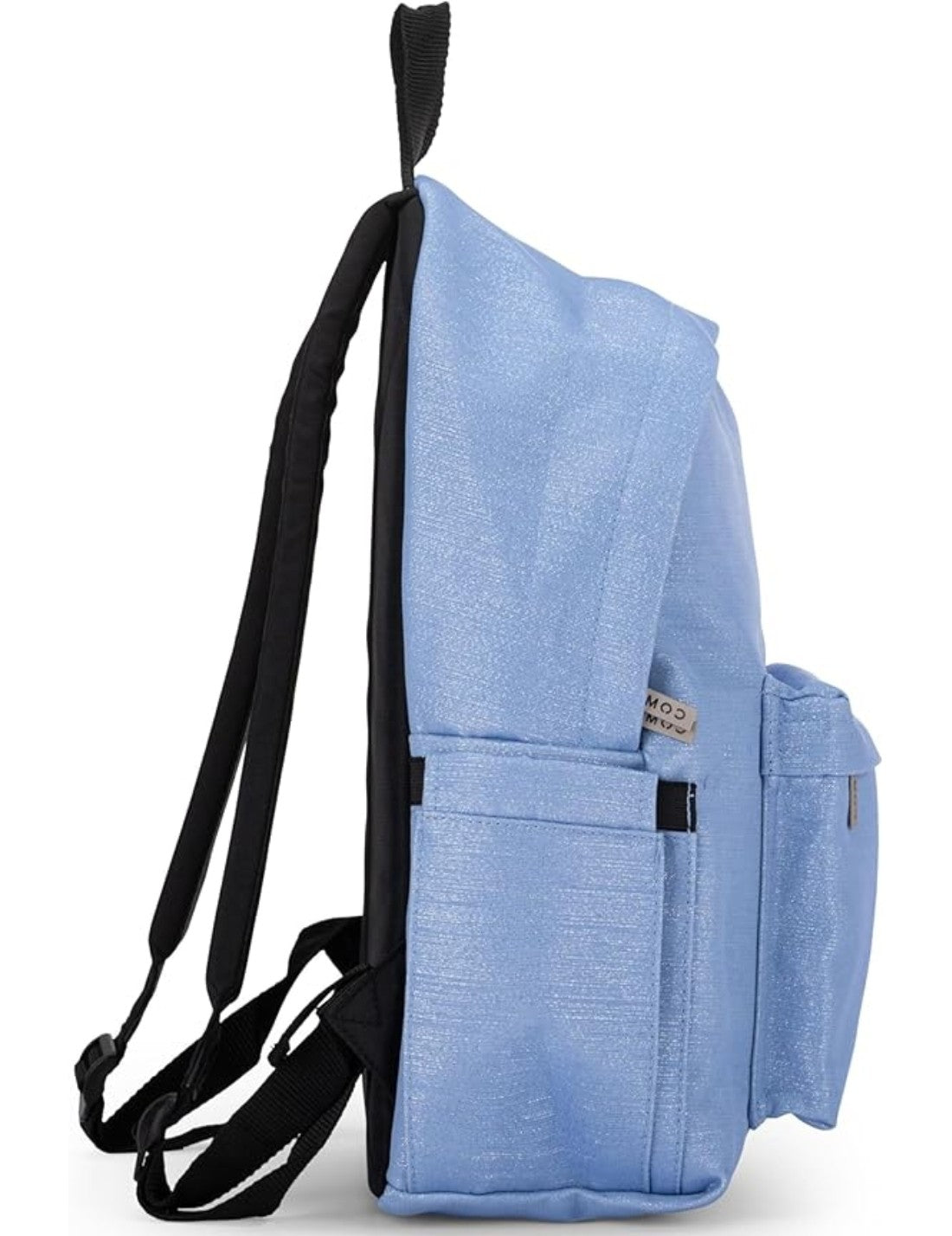 Zaino Scuola Americano Comix Lurex Azzurro