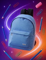 Zaino Scuola Americano Comix Lurex Azzurro