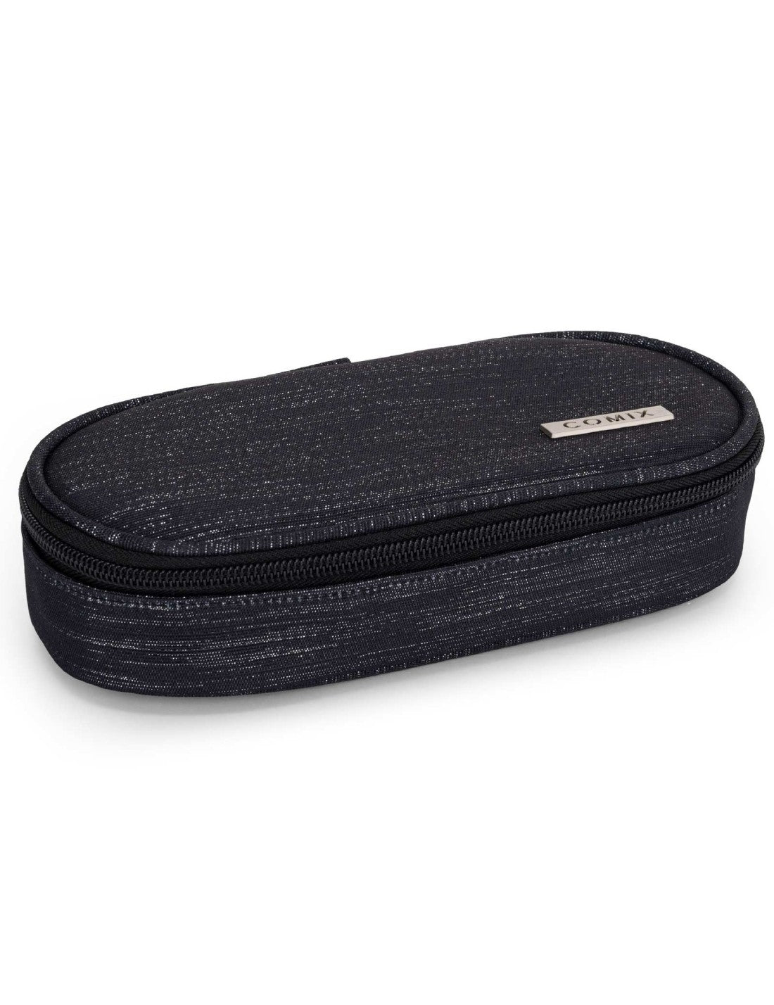 Astuccio Portapenne Ovale Comix Lurex Nero