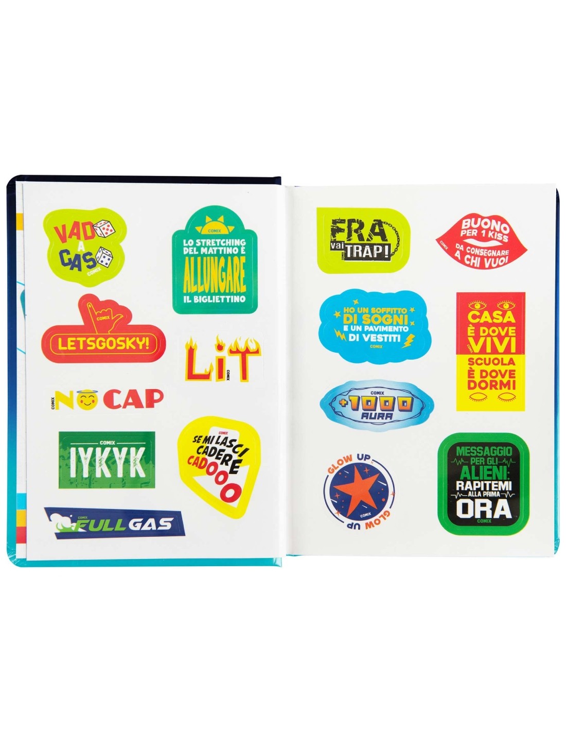 Diario Scuola 13 Mesi Datato 2025/2026 Comix Wave Sfumato Blu