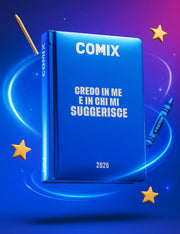 Diario Scuola 13 Mesi Datato 2025/2026 Comix Wave Electric Blue Standard
