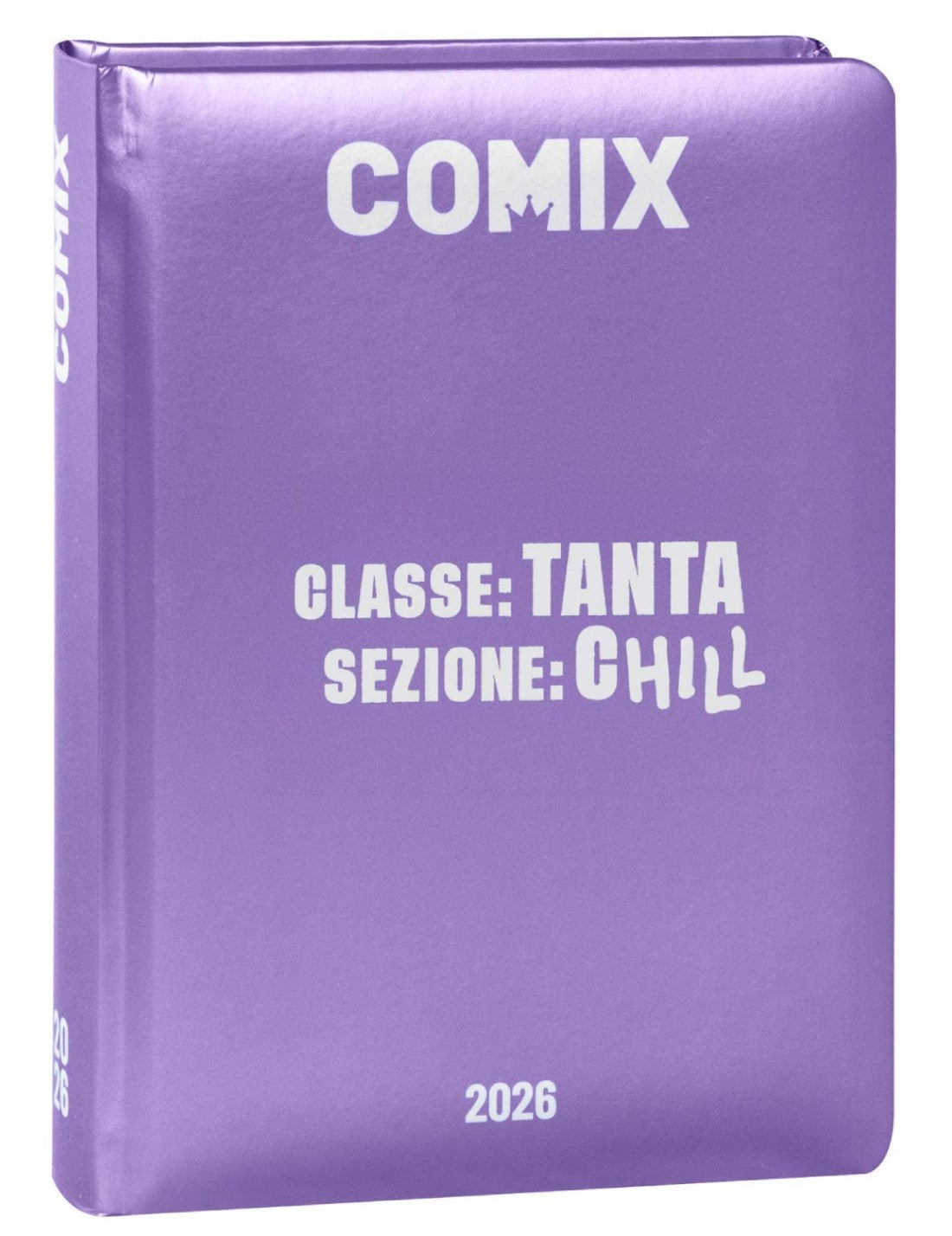 Diario Scuola 13 Mesi Datato 2025/2026 Comix Wave Lilla Standard