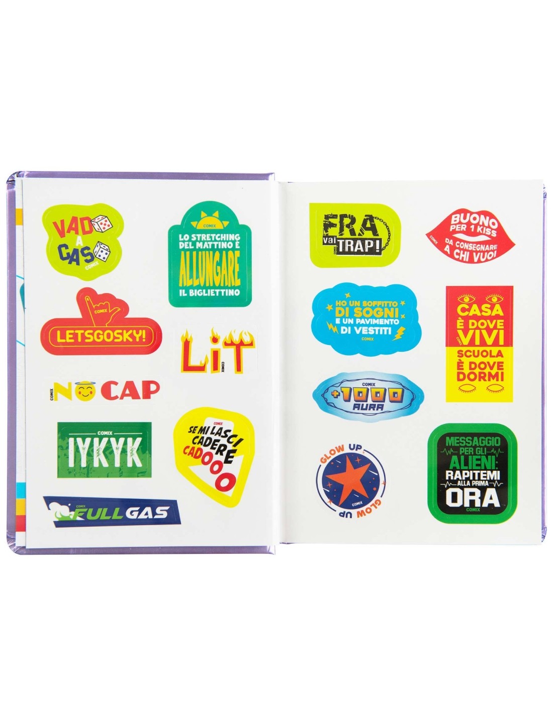 Diario Scuola 13 Mesi Datato 2025/2026 Comix Wave Lilla Standard