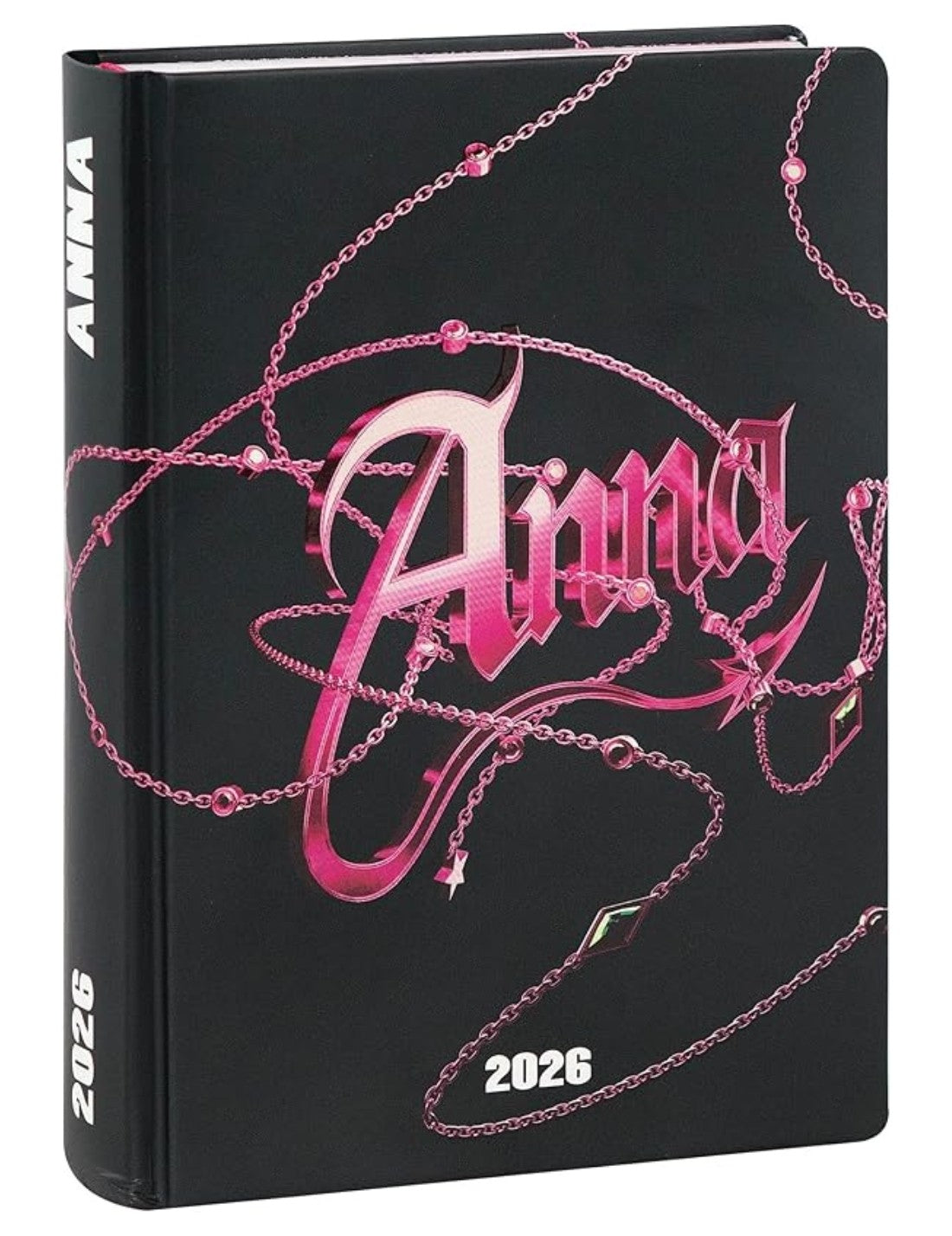 Diario Scuola Di Anna 16 Mesi Datato 2025/2026 Medium Black