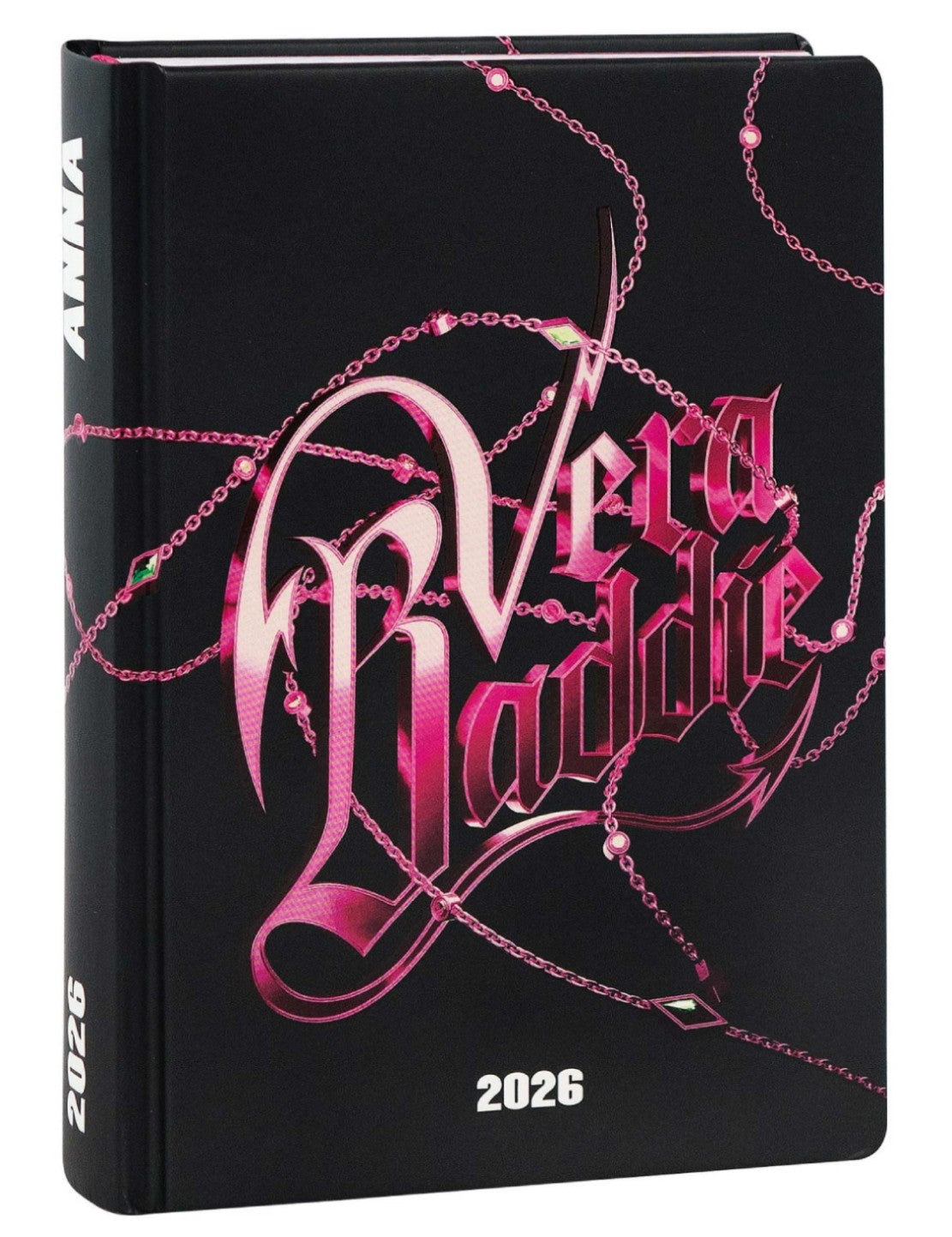 Diario Scuola Di Anna 16 Mesi Datato 2025/2026 Medium Anna Vera Baddie Black
