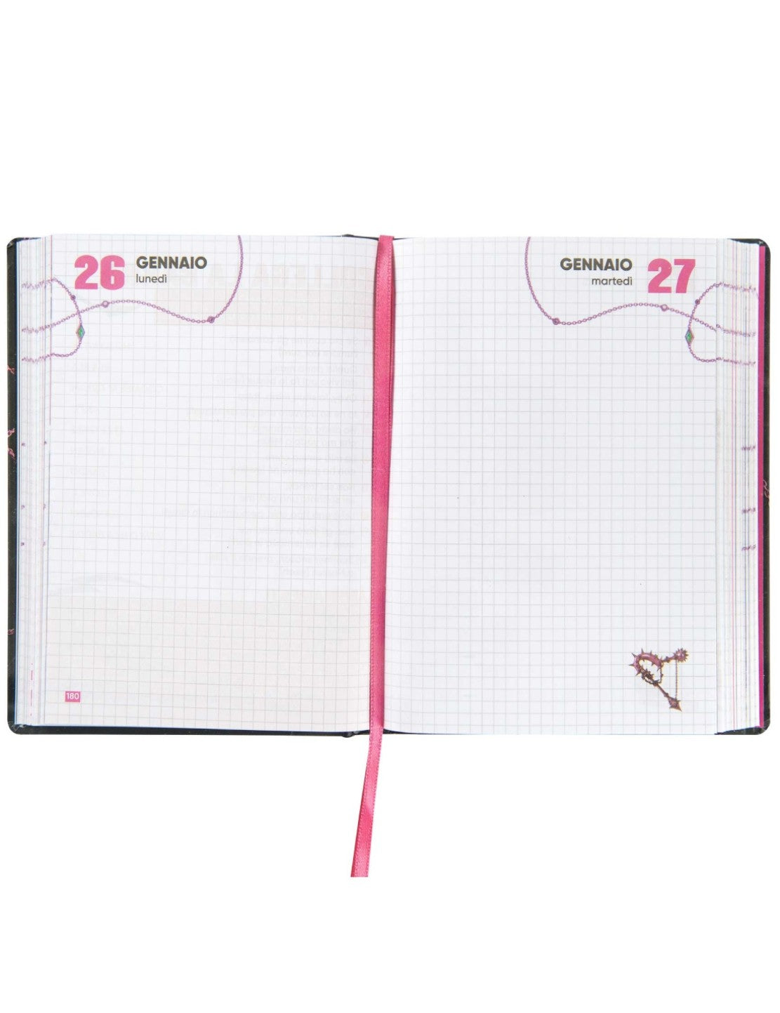 Diario Scuola Di Anna 16 Mesi Datato 2025/2026 Medium Anna Vera Baddie Black