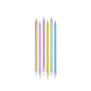 Candeline Di Compleanno In Cera Mezzo Stelo Arcobaleno