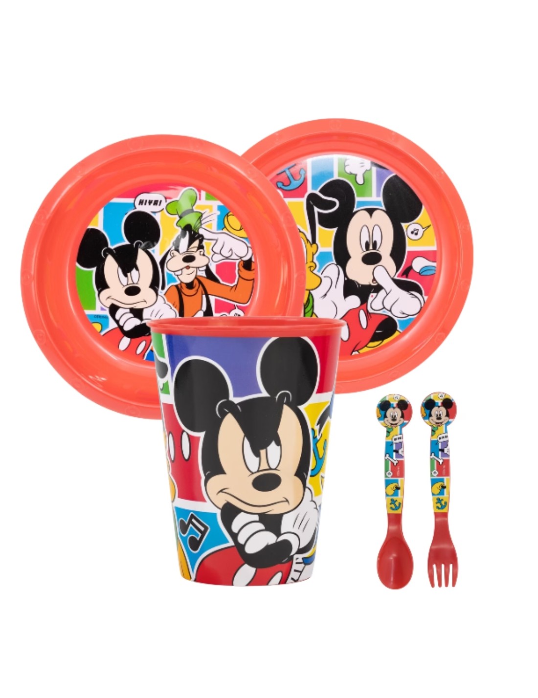 Set Pappa Per Bambini Disney Topolino 5pz