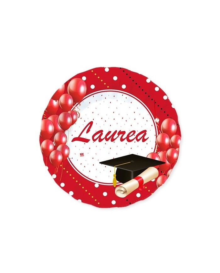 Piatti Di Carta Piani Laurea 20cm 8pz