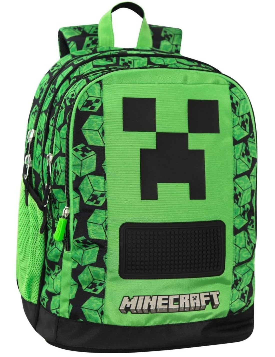Zaino Scuola Organizzato Pixel Minecraft Personalizzabile