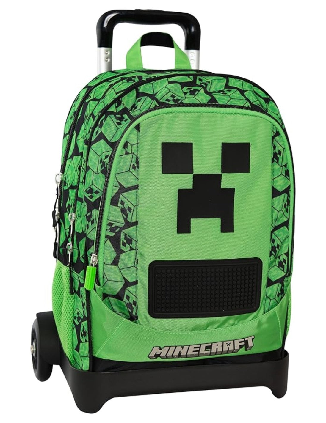 Zaino Trolley Organizzato Staccabile Pixel Minecraft