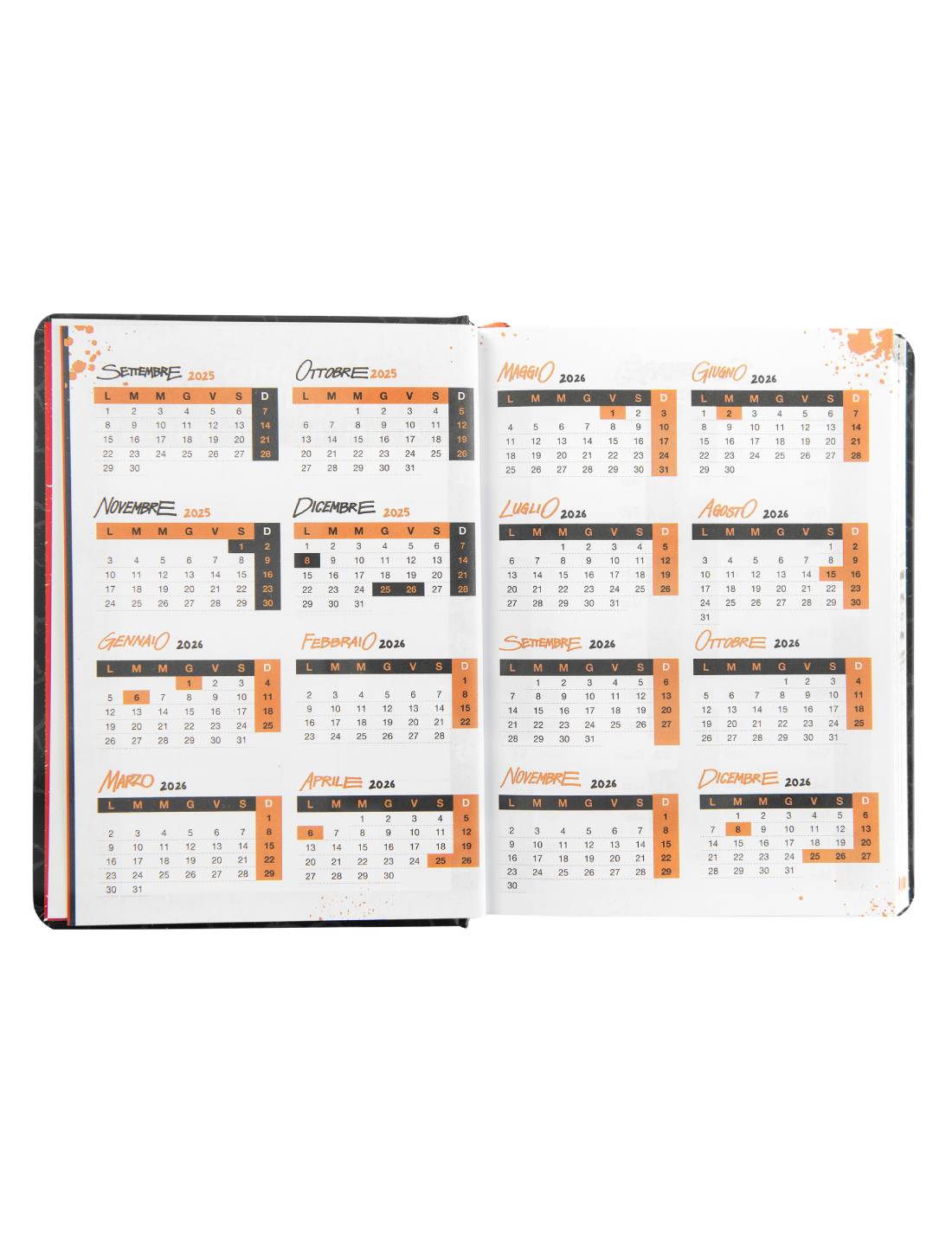 Diario 16 Mesi Propaganda 2025/2026 Ultimo Banco Pantera