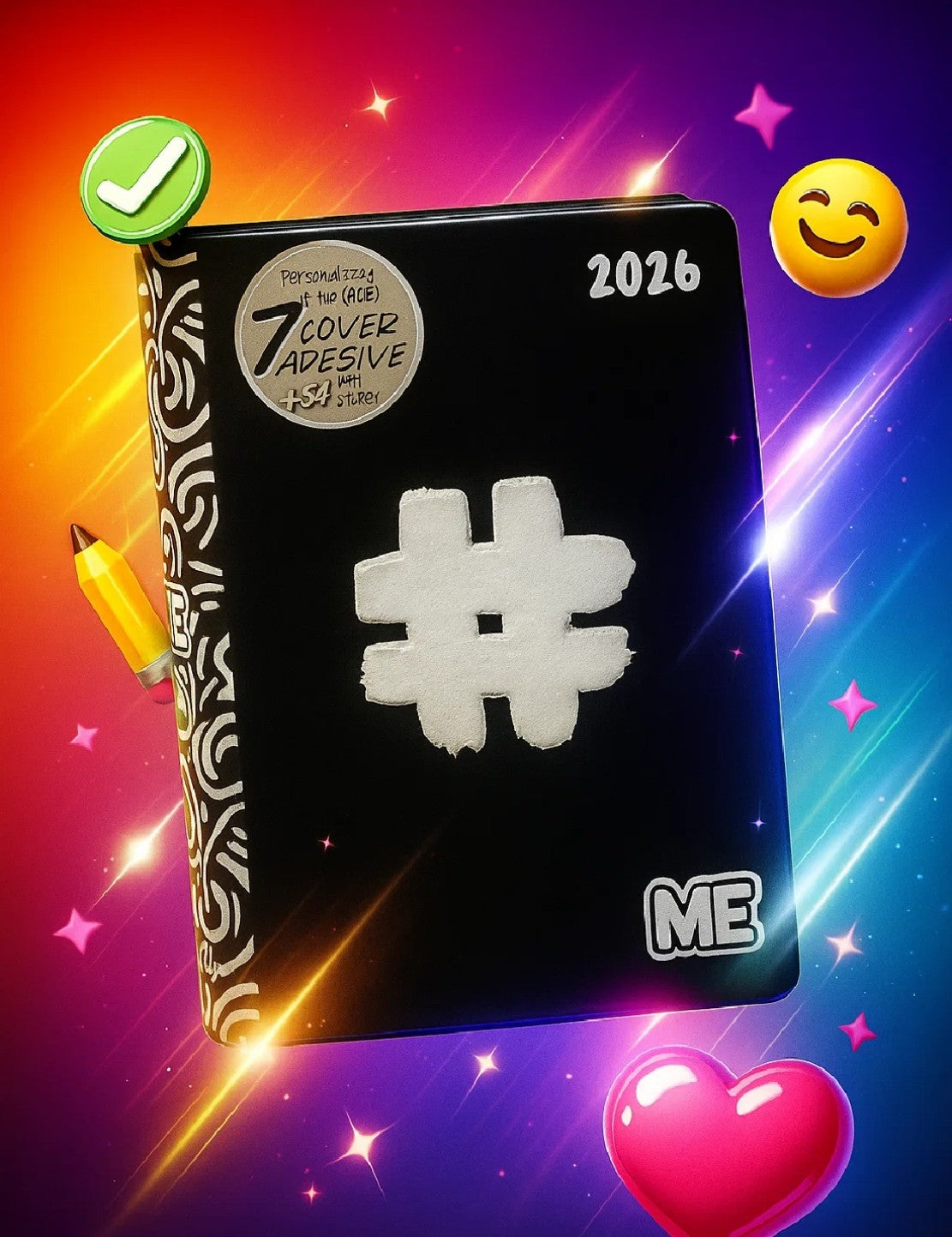 Diario Scuola 16 Mesi 2025/2026 Hashtag Luxury Me Medium