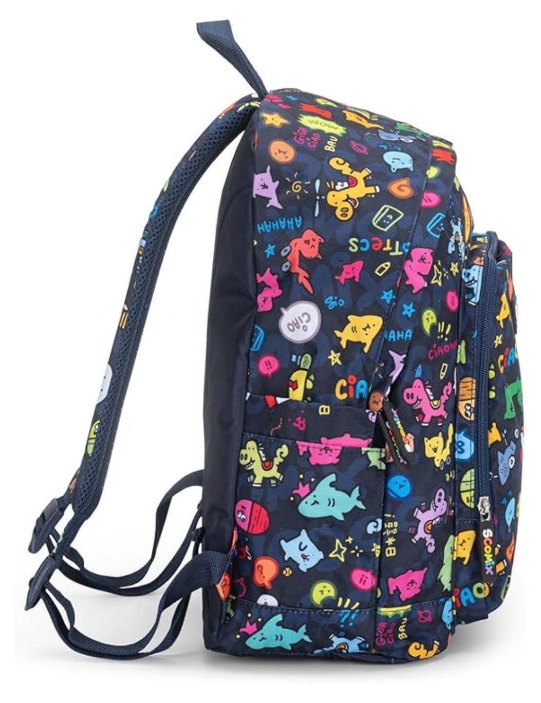 Zaino Scuola Americano Allover Scomix By Sio
