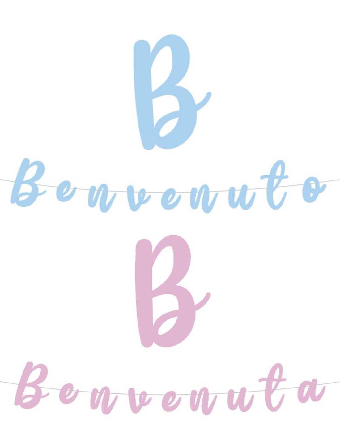 Festone Decorativo Scritta Italic 300cm