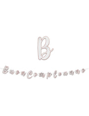 Festone Scritta Italic Buon Compleanno Rose Gold 300x15cm