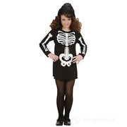 Scheletro Glamour 5/7 Anni Costume Halloween