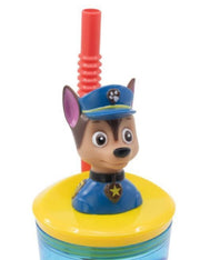 Bicchiere Borraccia Con Cannuccia Paw Patrol 3D 360ml