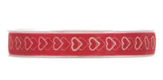 Nastro Organza Cuori 15mmx15mt Rosso