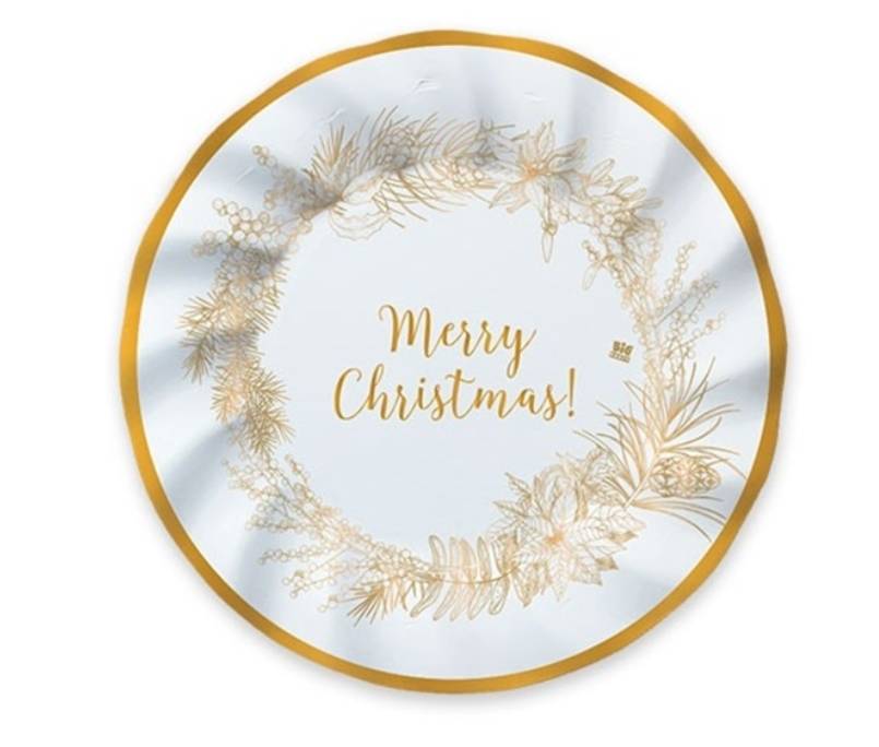8 Piatti Christmas Gold 20cm