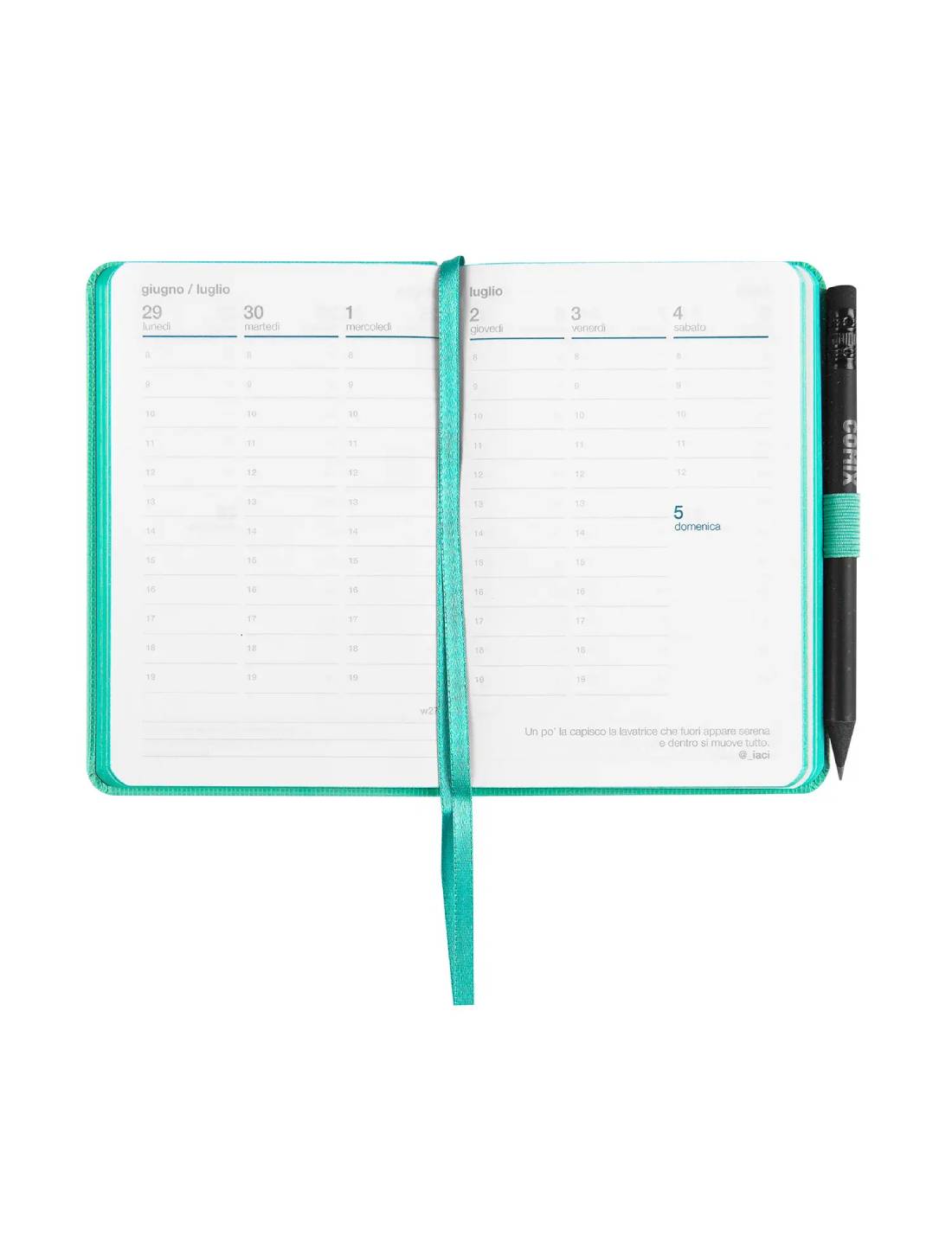 Agenda Settimanale 12 Mesi Pocket Tiffany Tx Con Matita Inclusa