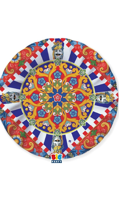 Piatti Piani Sicilia Ø25cm 8pz.