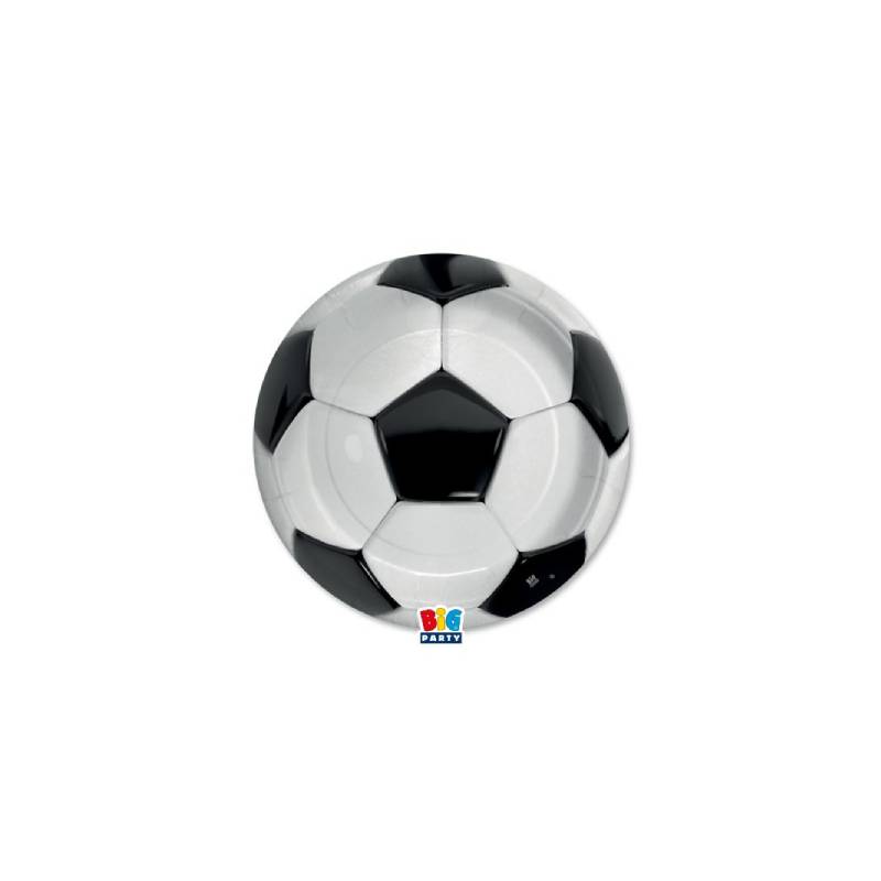 Piatti Di Carta Piani Calcio Ø18cm 8pz.
