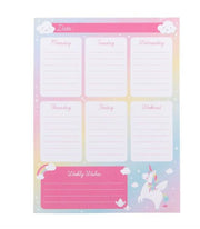 Planner Settimanale Unicorno Arcobaleno