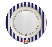 Piatti Di Carta Piani Marinaresco 24cm 8pz