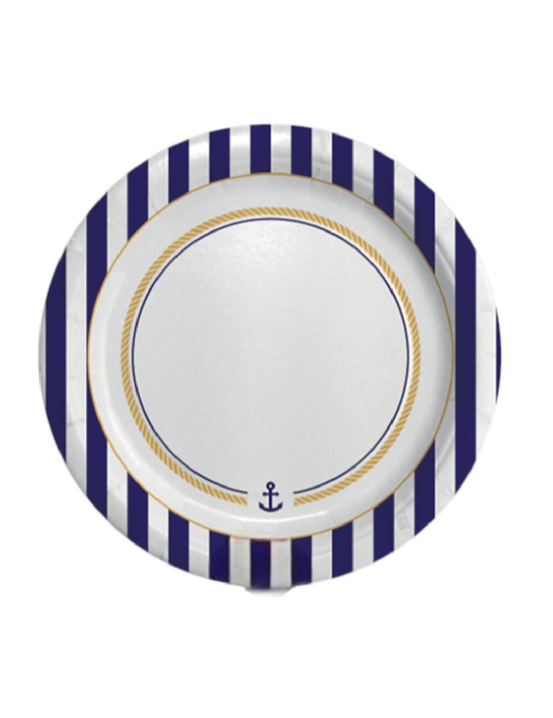 Piatti Dessert Di Carta Piani Marinaresco 18cm 8pz