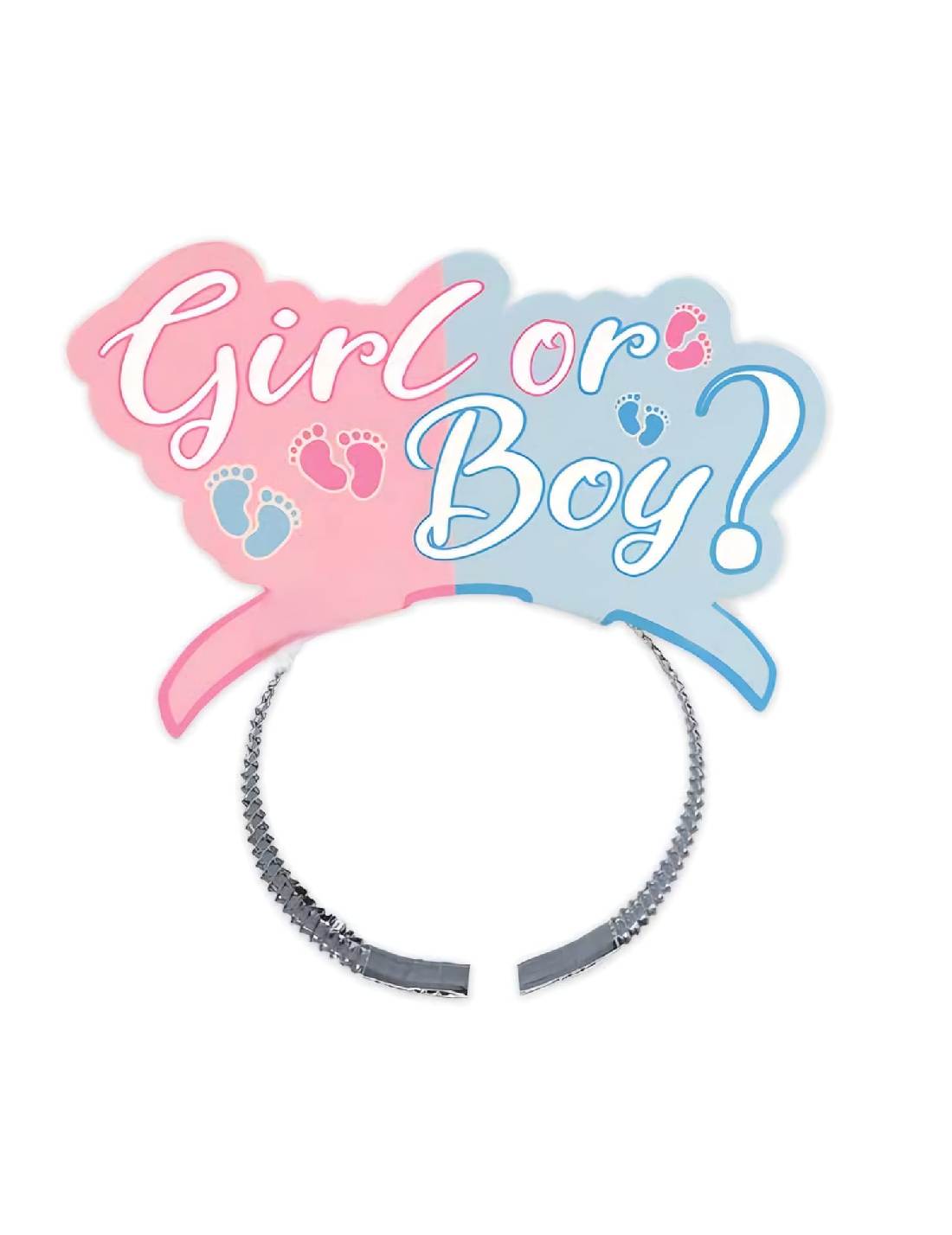 Frontino Di Carta Gender Reveal Baby Girl or Boy 4pz