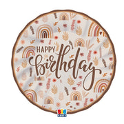 Piatti Di Carta Piani Happy Birthday Boho Ø25cm 8pz.