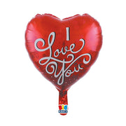 Palloncino Metalfoil Cuore Rosso I Love You 18'' 45cm
