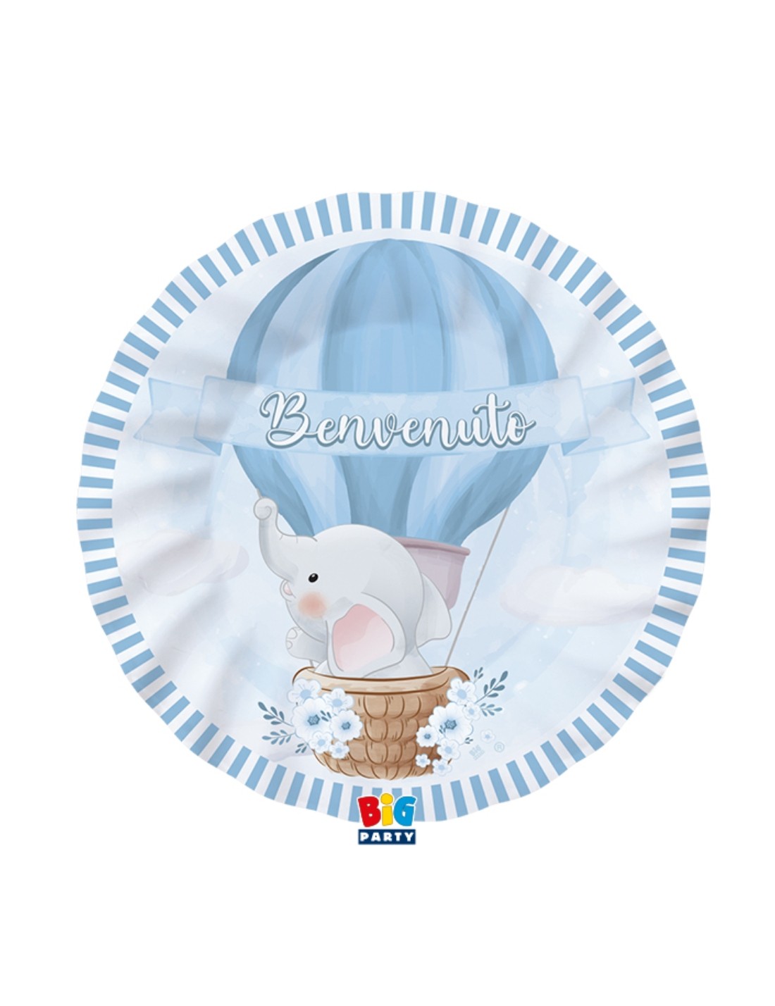 Piatti Di Carta Piani Benvenuto 25cm 8pz