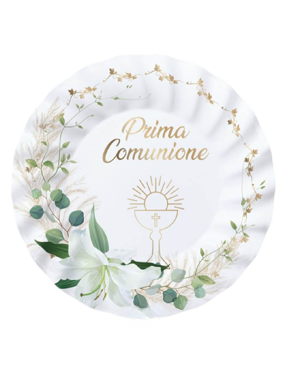 Piatti Dessert Di Carta Prima Comunione 20cm 8pz