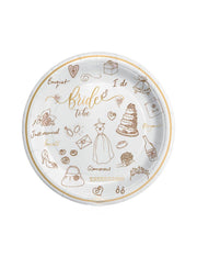 Piatti Piani Di Carta Bride To Be 24cm 8pz