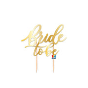 Topper Torta Insegna In Carta Scritta Italic Bride to Be 12x21cm