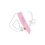 Fascia Metallizzata Gender Reveal Team Girl 168x10