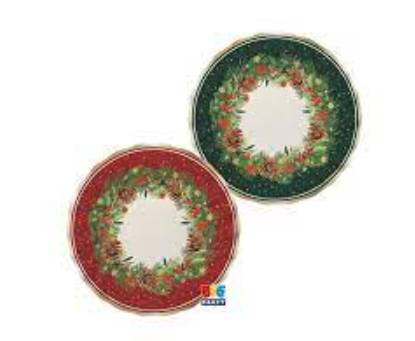 6 Piatti Assortiti Christmas Twinkle 25cm
