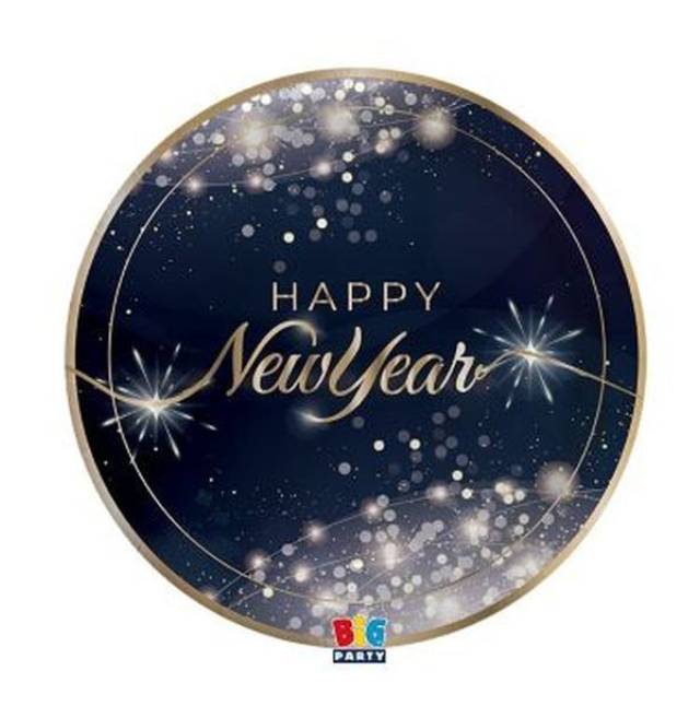 Piatti Piani Happy New Year Glamour 24cm