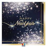 Tovaglioli Happy New Year Glamour 33x33cm Conf. 16pz