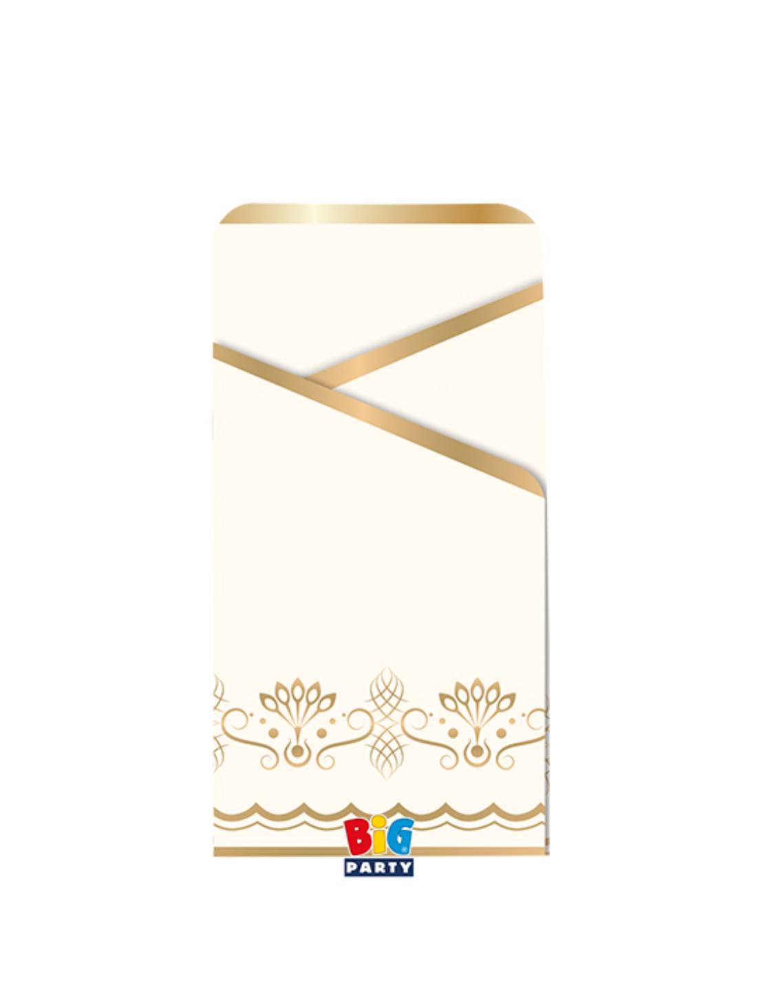 Portaposate In Cartoncino Oro Gold 6pz