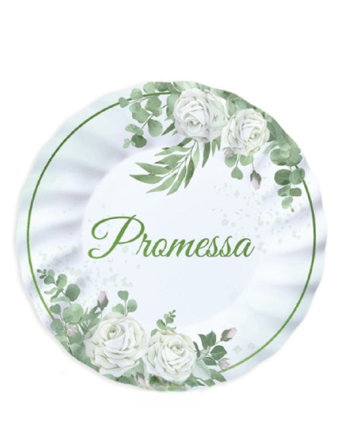 Piatti Dessert Di Carta Promessa Eucalipto 20cm 6pz