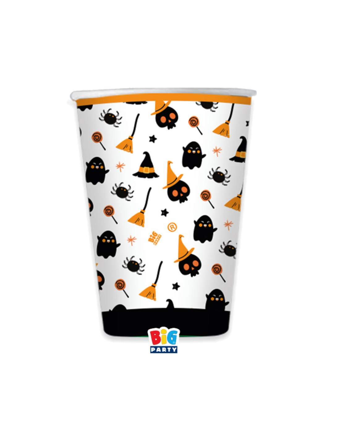 Bicchieri Di Carta Spooky Halloween 250ml 6pz