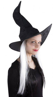 Cappello Da Strega Con Capelli Accessori Halloween
