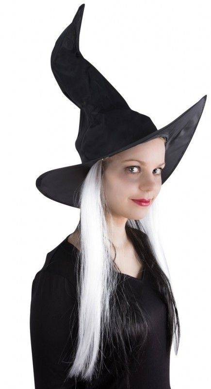 Cappello Da Strega Con Capelli Accessori Halloween